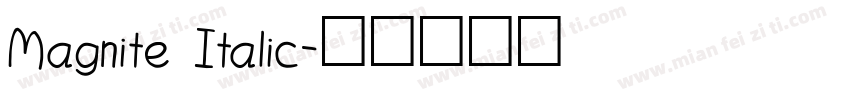Magnite Italic字体转换